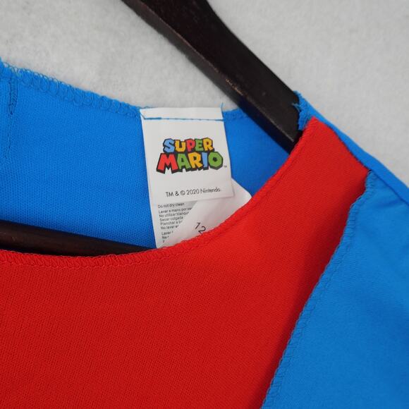 New Disguise Men's Medium Super Mario Bros Costume Includes Hat & Mustache - Picture 6 of 12